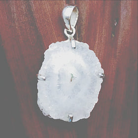 Quartz Crystal Slice Pendant - New Earth Gifts and Beads