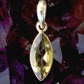 Citrine Marquis Pendant - New Earth Gifts and Beads