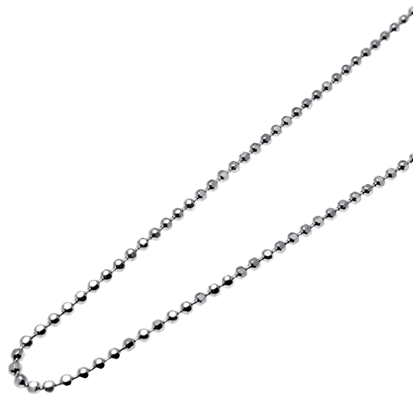 Ball Chain - Sterling Silver Diamond Cut - New Earth Gifts and Beads