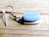 Sterling Silver Blue Lace Agate Earrings - New Earth Gifts and Beads