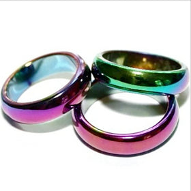 Multicolor Hematine Rings - new earth gifts