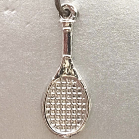 ennis Racket Sterling Silver Charm - New Earth Gifts