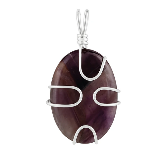 Amethyst Pendants with Choice of Wire Wrapped Styles | New Earth 