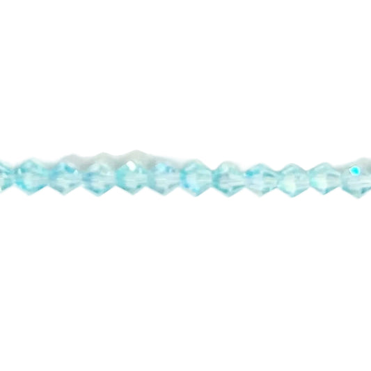 Crystal Aquamarine Blue Faceted Bicone Beads - New Earth Gifts and Beads