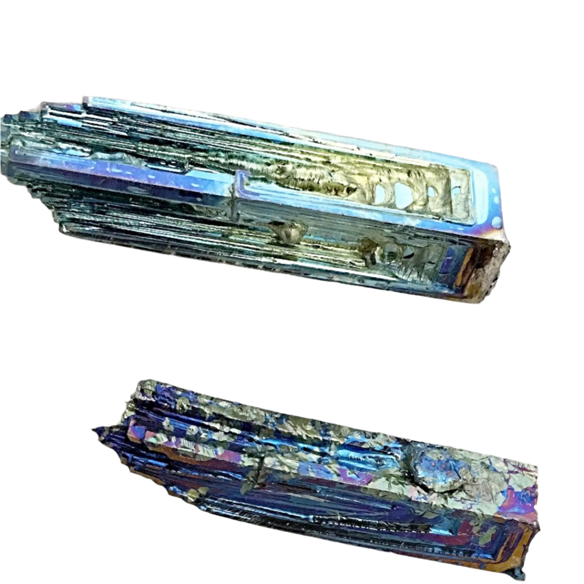 Two Bismuth Specimens for Crafts and Jewelry Making - New Earth Gifts