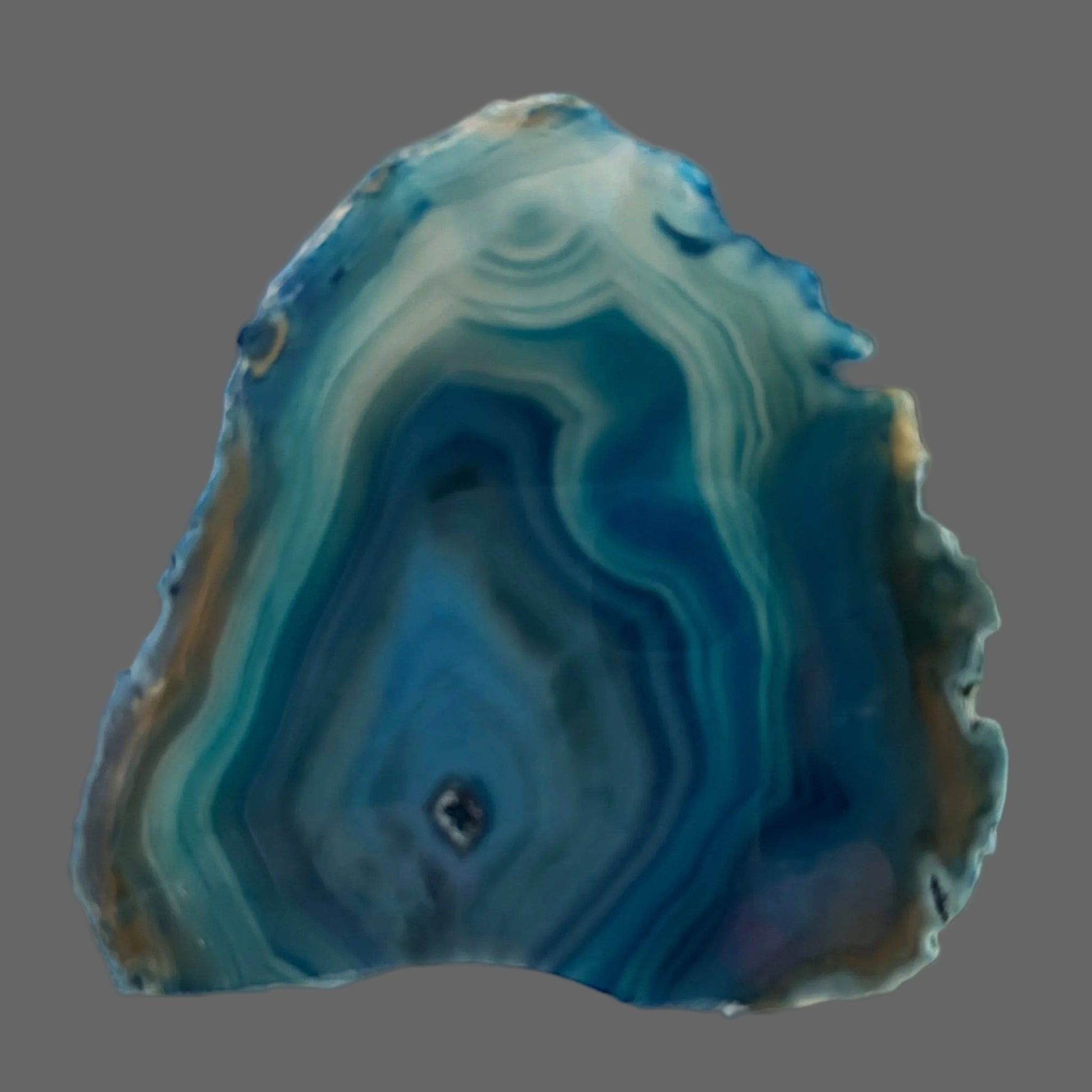 Blue Agate Slice - New Earth Gifts and Beads