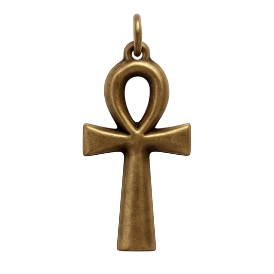 Ankh Cross Brass Pendants - New Earth Gifts