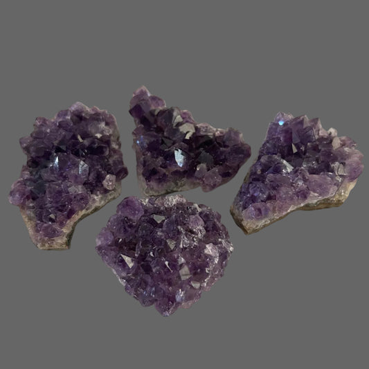 Amethyst Druse set of 4 -  New Earth Gifts and Beads