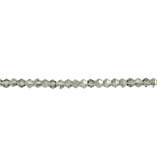 Crystal Smoke Gray Faceted Bicone Beads - New Earth Gifts and Beads