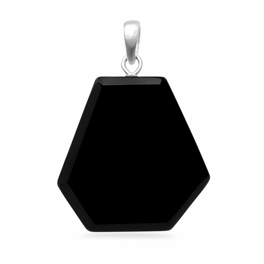 Black Tourmaline Free Form Pendant - New Age Protection Stone - New Earth Gifts and Beads