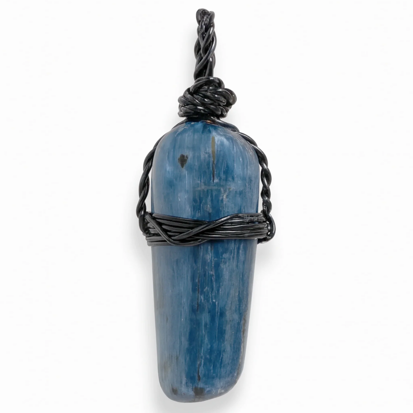 Blue  Kyanite Free Form Wire Wrap Pendant - New Earth Gifts and Beads
