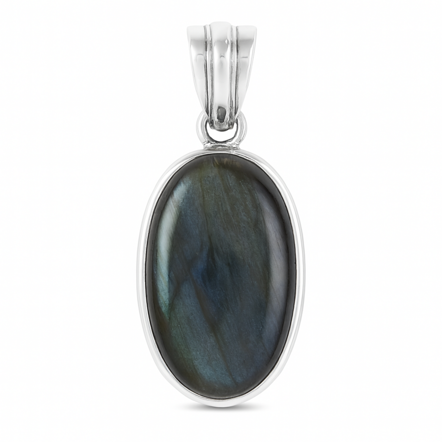 Labradorite Oval Sterling Silver Pendant - New Earth Gifts