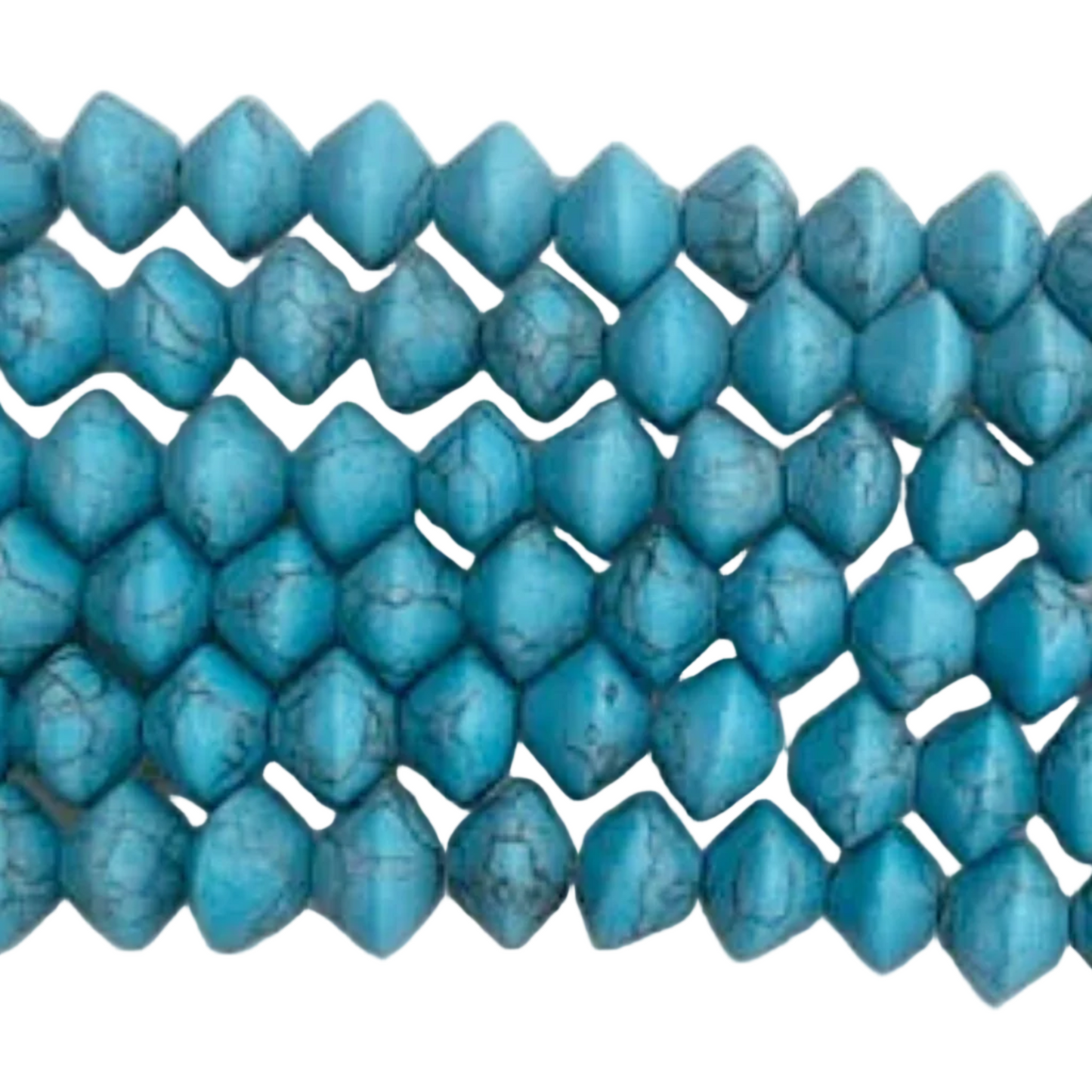 Magnesite Turquoise Bicone Beads | New Earth Gifts and Beads