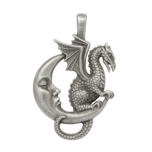 Celestial Pewter Pendant-Midnight Dragon | New Earth Gifts