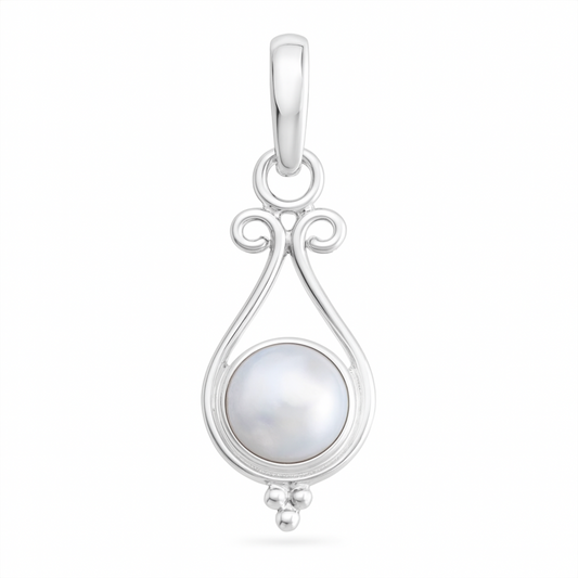 Mother of Pearl Sterling Pendant | New Earth Gifts