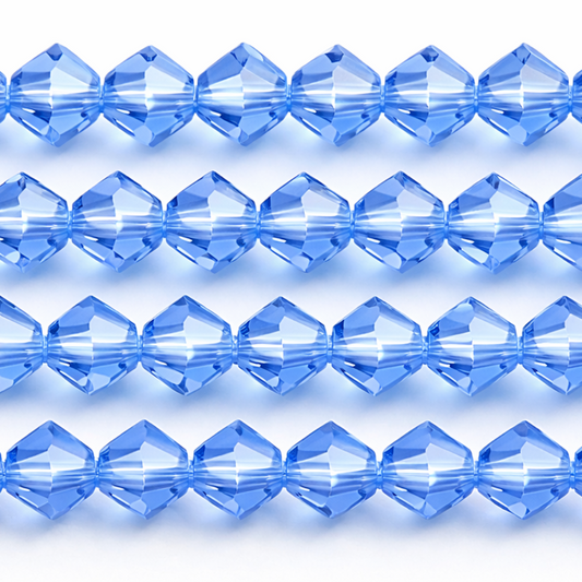 Crystal periwinkle blue bicone beads - New Earth Gifts and Beads