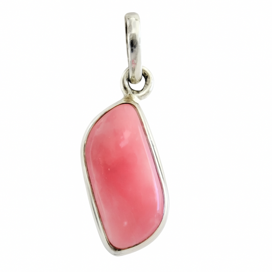 Rhodochrosite Dainty Freeform Pendant - New Earth Gifts