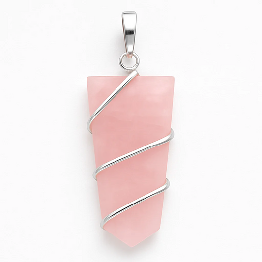 Rose Quartz Pendant - new earth gifts