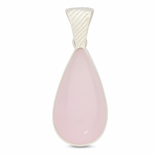 Rose Quartz Teardrop Pendant - New Earth Gifts and Beads