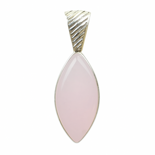 Rose Quartz Sterling Pendant Selections - New Earth Gifts and Beads