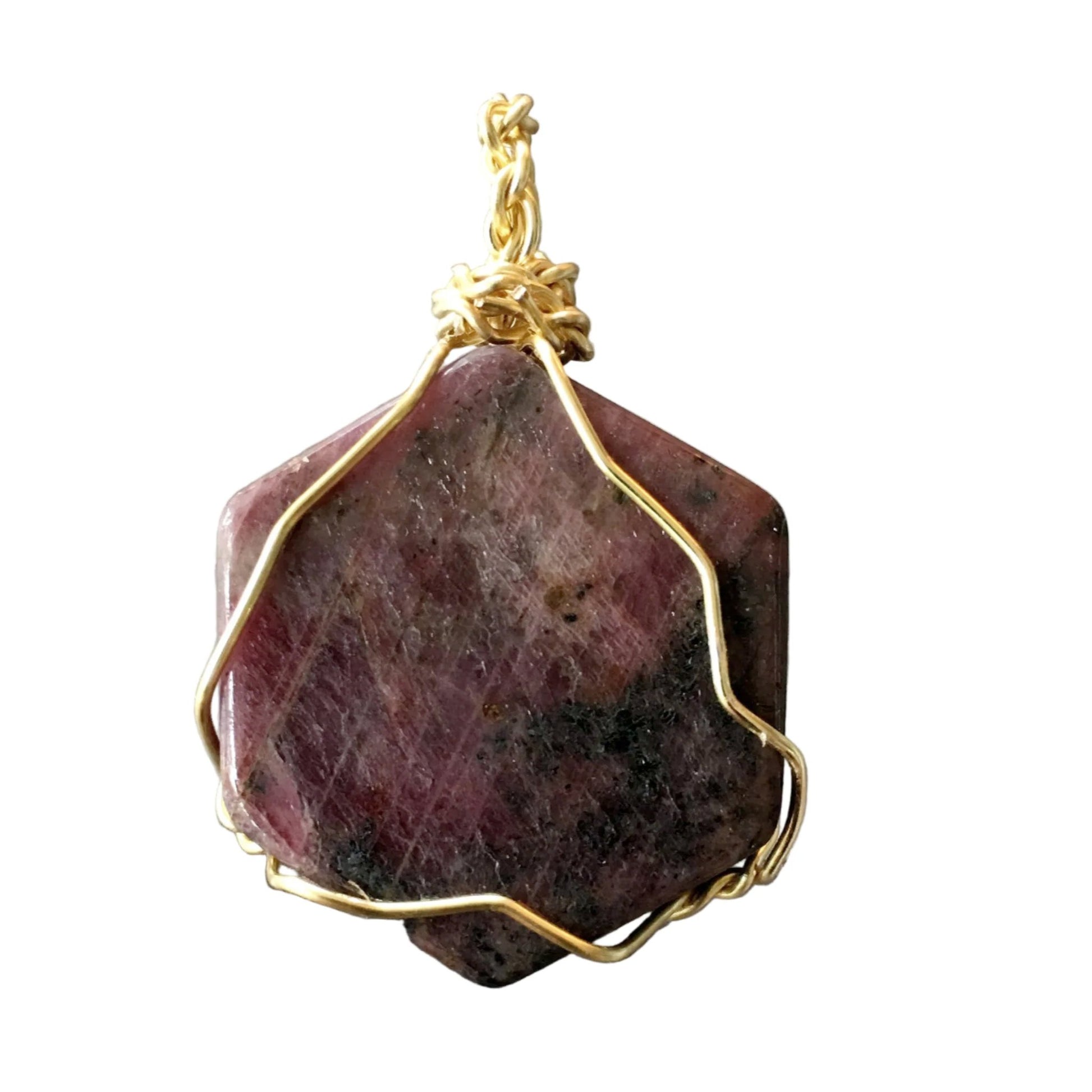 Ruby In Zoisite Pendant - new earth gifts