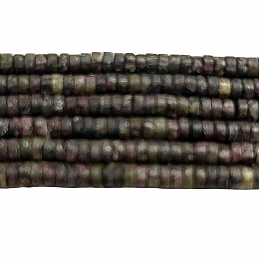 Brown Dravit Tourmaline Heishi Beads - new earth gifts and beads