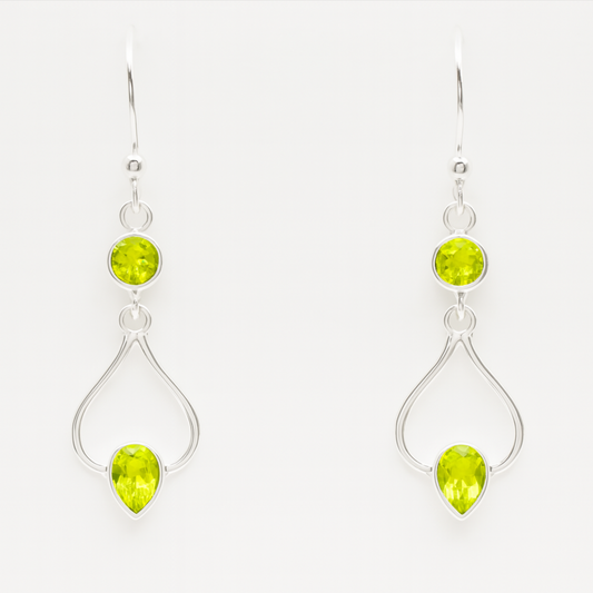 Peridot earrings - New Earth Gifts