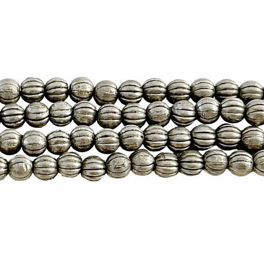 Zinc Alloy Etched Round Spacer Beads 3mm - new earth gifts and beads
