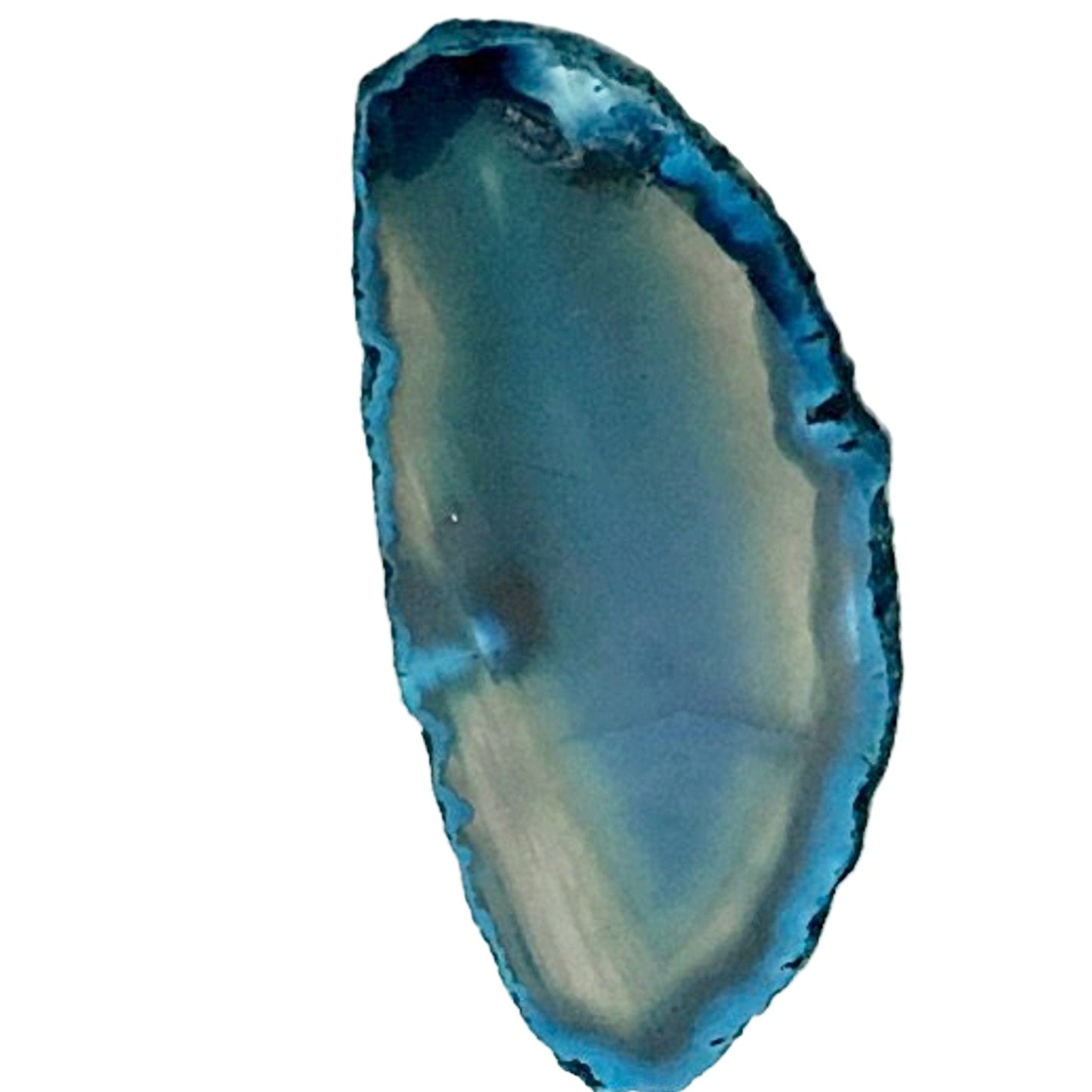 Teal Agate Slice 2 Inches - New Earth Gifts