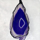 Agate Slice Purple Pendant - New Earth Gifts 