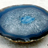 Natural Agate Thick Slab- Dark Blue - New Earth Gifts