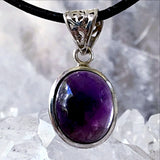  Amethyst Pendant - Sterling Silver Classic Style - New Earth Gifts