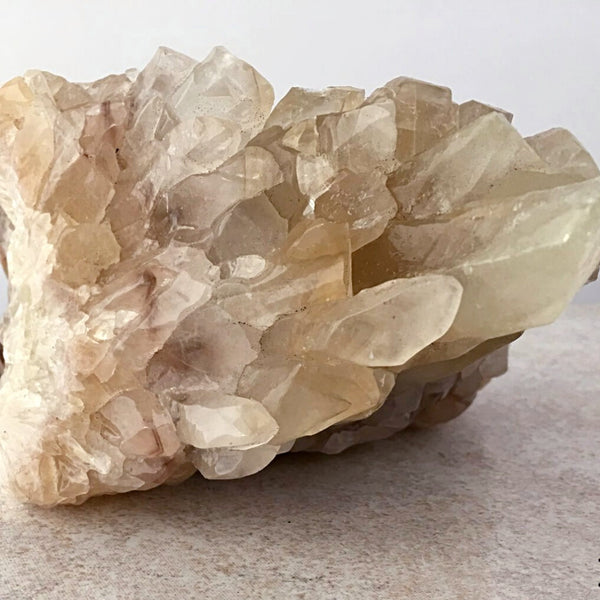 Clear Calcite Specimen with Touches of Gold Calcite | New Earth Gifts