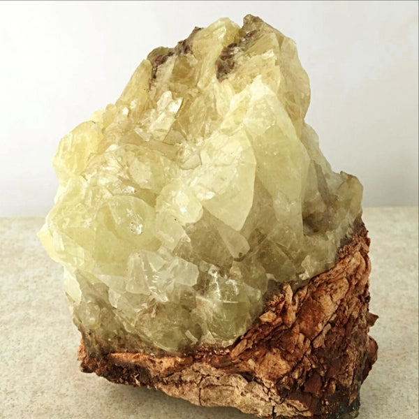 Gold Calcite Specimen for Meditation and Feng Shui Decor