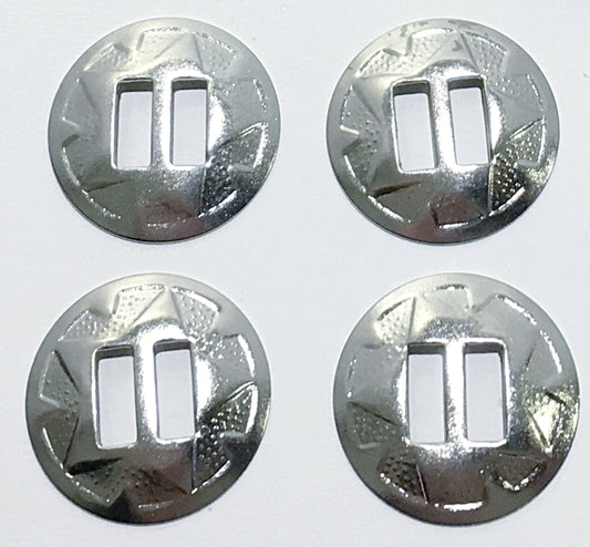 Slotted Star Conchos for Leather Crafts | New Earth Gifts