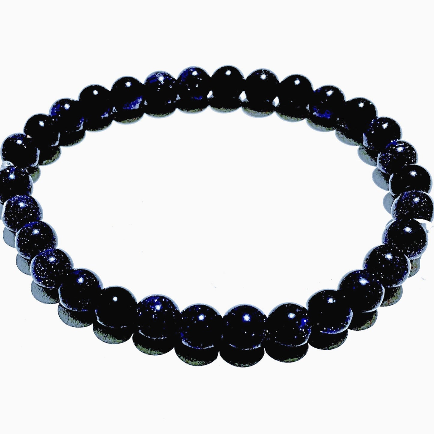 Blue Goldstone Power Bracelet for a New Beginning-6mm | New Earth Gifts