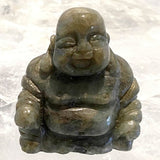 Happy Buddha Labradorite Carving - New Earth Gifts