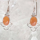 Carnelian Sterling Silver Drop Earrings - New Earth Gifts