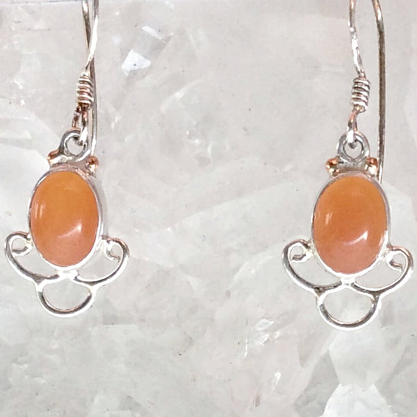 Carnelian Sterling Silver Drop Earrings - New Earth Gifts