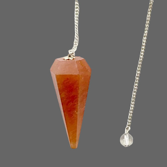 Carnelian Faceted Pendulum - New Earth Gifts