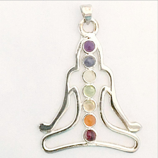 Chakra Meditation  Pendant - Om Figure-New Earth Gifts