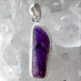 Dainty Charoite Free Form Pendant - New Earth Gifts