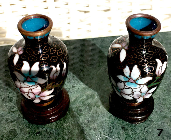 Cloisonne Vases - Miniature Collectibles Set - New Earth Gifts and Beads