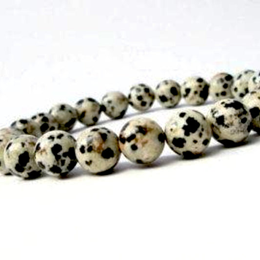 Dalmatian Jasper Power Bracelet for Nurturing and Inner Child Work-10mm - New Earth Gifts