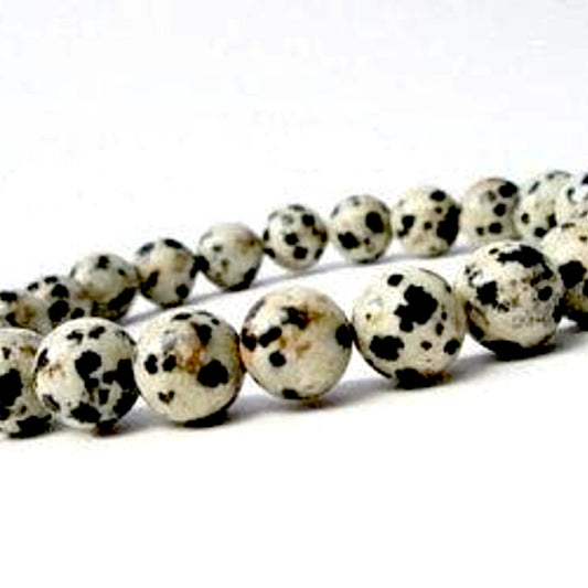Dalmatian Jasper Power Bracelet for Nurturing and Inner Child Work-8mm