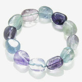 Fluorite Tumbled Stone Stretch Bracelet - New Earth Gifts