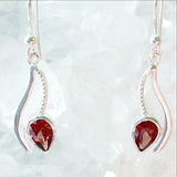 Garnet Faceted Earrings - New Earth Gifts