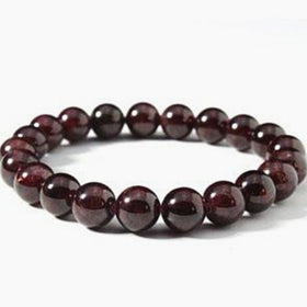 Garnet Power Bracelet for Emotional, Physical, Spiritual Support-10mm | New Earth Gifts