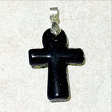 Black Onyx Ankh Cross Pendant - New Earth Gifts