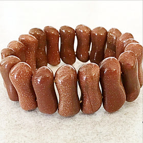 Goldstone Peanut Style Bracelet -New Earth Gifts